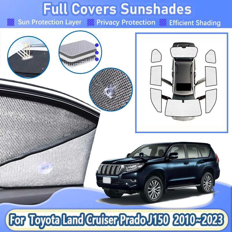 For Toyota Land Cruiser Prado J150 Accessories 2010~2023 MK4 Car Full Coverage Sunshades Curtains On Car Windows Car Accessories
For Toyota Land Cruiser Prado J150 Accessories 2010~2023 MK4 Car Full Coverage Sunshades Curtains On Car Windows Car Accessories
