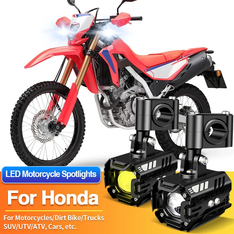 1/2PC LED Motorcycles Headlight 2 Color Spotlight Truck ATV for Honda CBR1000RR-R/CGL125/CRF50F/CRF110F/CRF125F/CRF125FB/CRF150R
1/2PC LED Motorcycles Headlight 2 Color Spotlight Truck ATV for Honda CBR1000RR-R/CGL125/CRF50F/CRF110F/CRF125F/CRF125FB/CRF150R