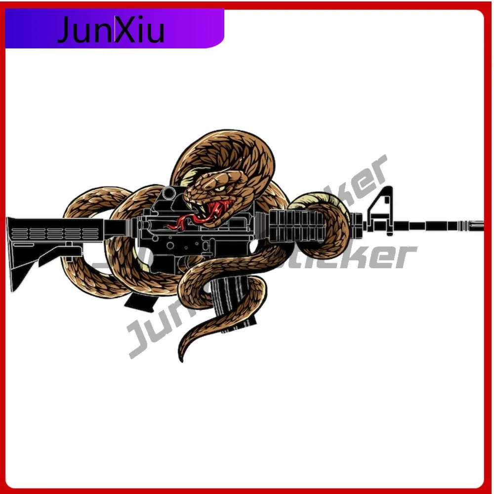 Ar-15 Snake Stickers Dont Tread On Me Waterproof Decal Rifle Snake Wrapped Sticker For Car Bumper Bodywork Windshield Guitar Suv
Ar-15 Snake Stickers Dont Tread On Me Waterproof Decal Rifle Snake Wrapped Sticker For Car Bumper Bodywork Windshield Guitar Suv