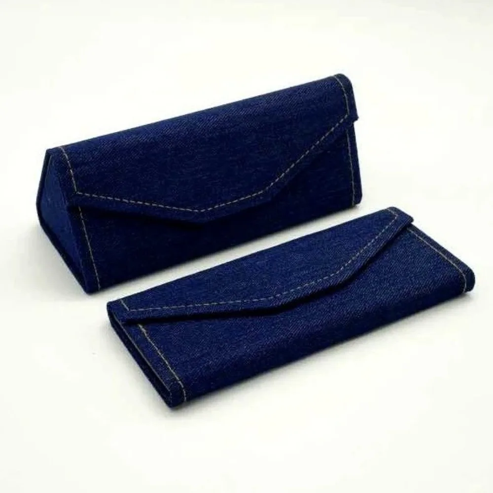 Denim Cloth Triangle Folding Glasses Case Soft Retro Reading Glasses Box Lightweight Anti-pressure Eyewear Cases Men Women
Denim Cloth Triangle Folding Glasses Case Soft Retro Reading Glasses Box Lightweight Anti-pressure Eyewear Cases Men Women