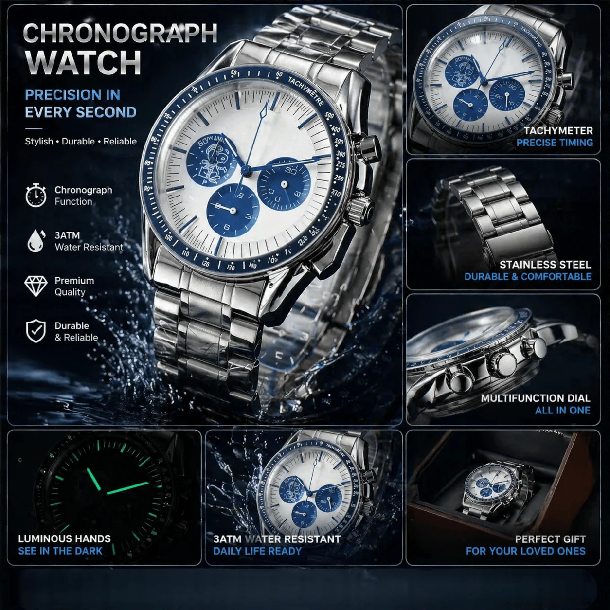 Reloj Hombre Luxury Business Men Watches Stainless Steel Quartz WristWatch Male Calendar Luminous Clock Relogio Masculino
Reloj Hombre Luxury Business Men Watches Stainless Steel Quartz WristWatch Male Calendar Luminous Clock Relogio Masculino