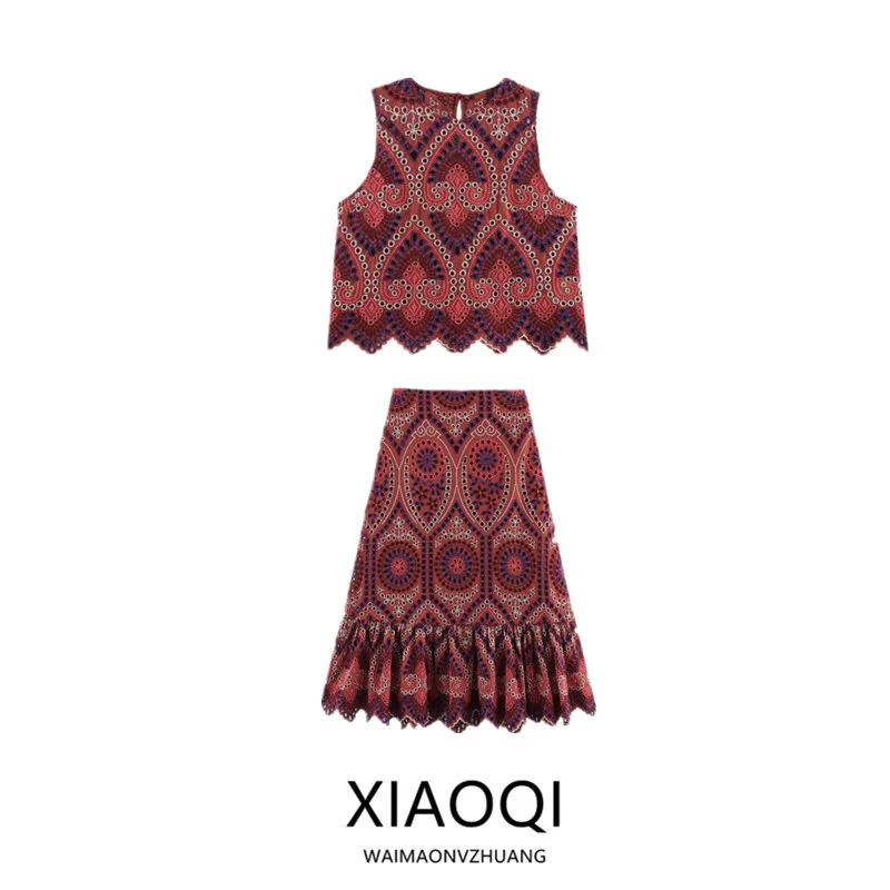 Spring Summer 2025 Women's Comfortable round Neck Sleeveless Embroidered Hollow out Top Fashionable Casual Wear for Younger W...
Spring Summer 2025 Women's Comfortable round Neck Sleeveless Embroidered Hollow out Top Fashionable Casual Wear for Younger W...