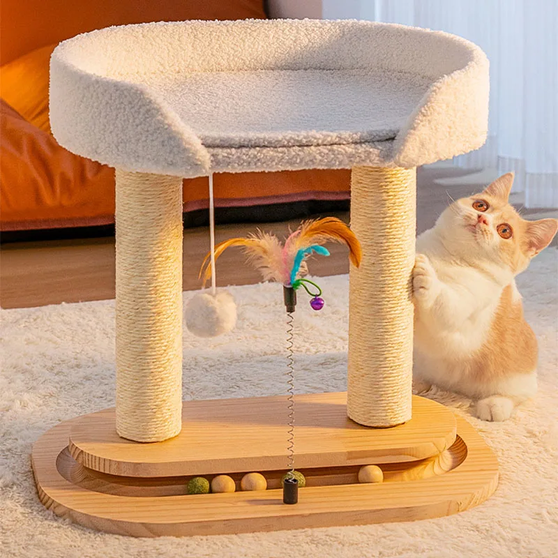 Cat House Double Layers Carpets Sofa Protector For Indoor Cats Climbing Frame Wear Resistant Cats Jumping Toy Cat Scratch Post
Cat House Double Layers Carpets Sofa Protector For Indoor Cats Climbing Frame Wear Resistant Cats Jumping Toy Cat Scratch Post