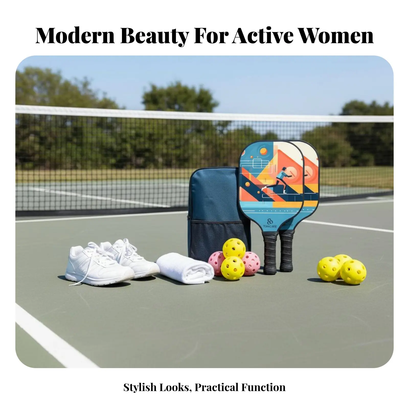 Pickleball Paddle Ergonomic Design Fiberglass Pickleball Racket Hexagonal Interior Paddle Fast Bounce Long-Lasting Protective