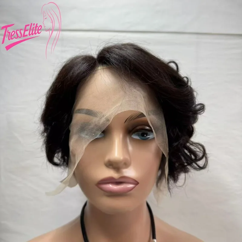 Premium 13x4 Lace Frontal Small Curly Short Hair Human Hair Wig #1B Brazilian Virgin Remy Natural Look Suitable for Daily Wear
Premium 13x4 Lace Frontal Small Curly Short Hair Human Hair Wig #1B Brazilian Virgin Remy Natural Look Suitable for Daily Wear