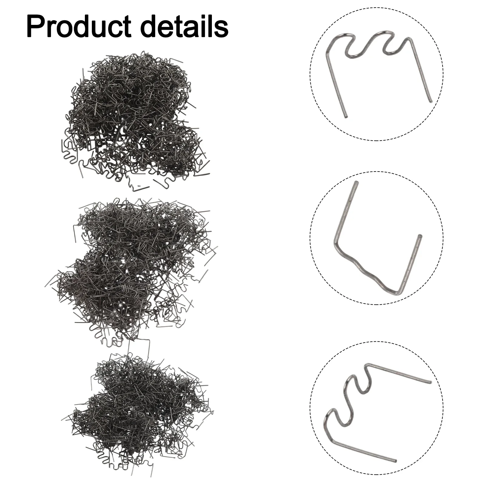 Nylon PVC ABS Repair Car Bumper Repair 0.8mm Flat Staples 1500 Pieces Package 1500pcs Plastic Welder Staples Kit
Nylon PVC ABS Repair Car Bumper Repair 0.8mm Flat Staples 1500 Pieces Package 1500pcs Plastic Welder Staples Kit