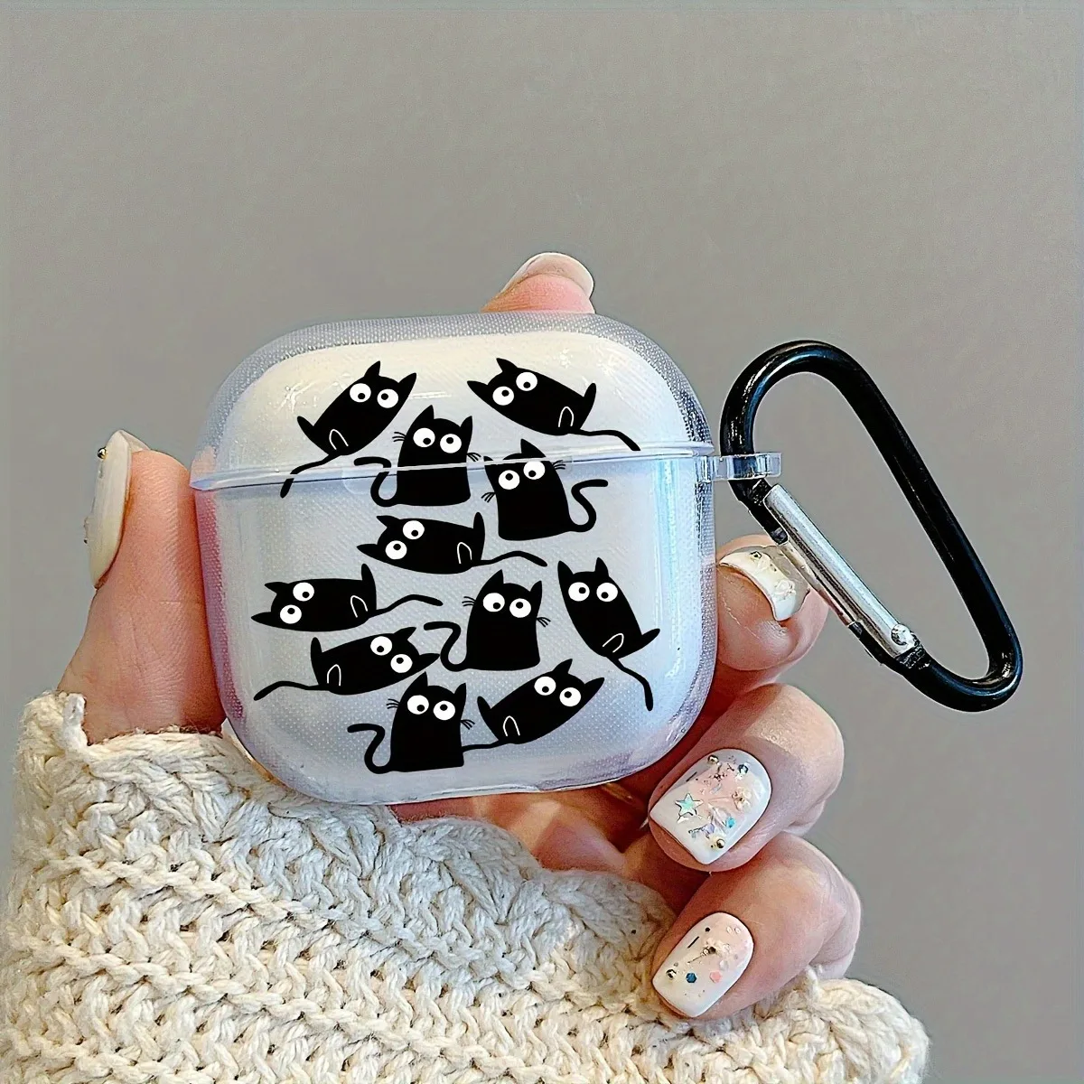 Cartoon Black Cat Earphone Case For AirPods Pro/Pro2 Case Transparent TPU For Airpods 3/4 Bluetooth Earphone Protector Cover
Cartoon Black Cat Earphone Case For AirPods Pro/Pro2 Case Transparent TPU For Airpods 3/4 Bluetooth Earphone Protector Cover