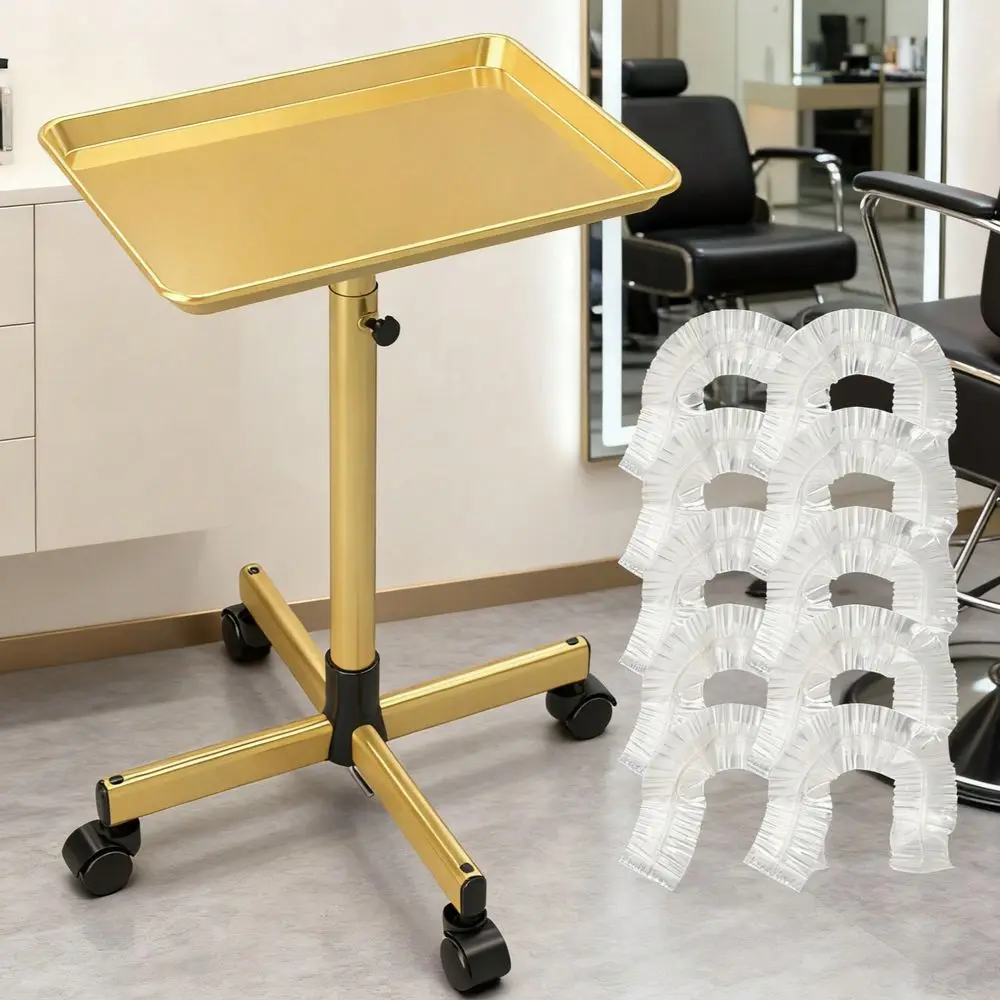 Cart With Wheels Adjustable Height 30 To 42 Inches ,Salon Tray Cart With 10 Sheets Of Tray Film, For Tattoo Tray, Salon Tool Co
Cart With Wheels Adjustable Height 30 To 42 Inches ,Salon Tray Cart With 10 Sheets Of Tray Film, For Tattoo Tray, Salon Tool Co