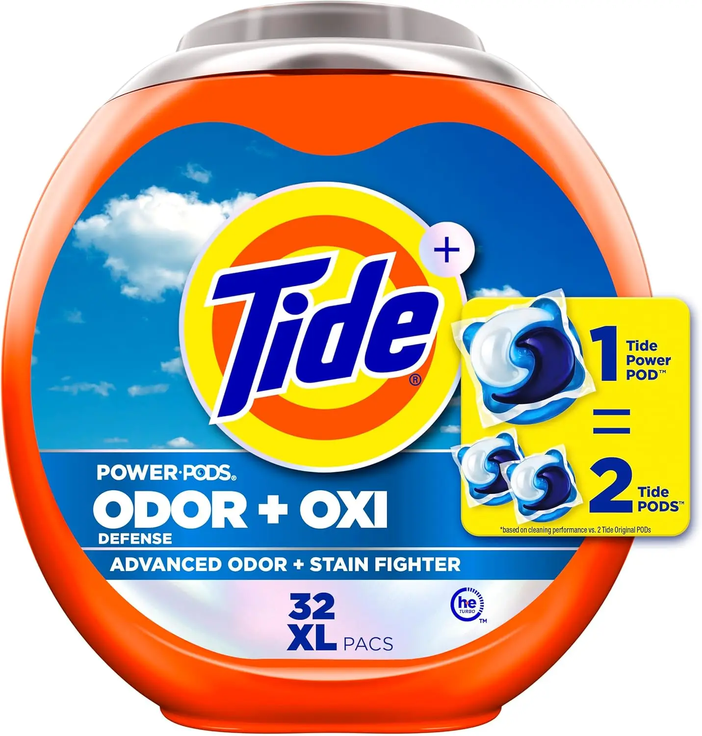 Tide Odor Defense + Oxi Laundry Detergent Pacs Original Scent 32 Count Advanced Odor and Stain Fighter
Tide Odor Defense + Oxi Laundry Detergent Pacs Original Scent 32 Count Advanced Odor and Stain Fighter