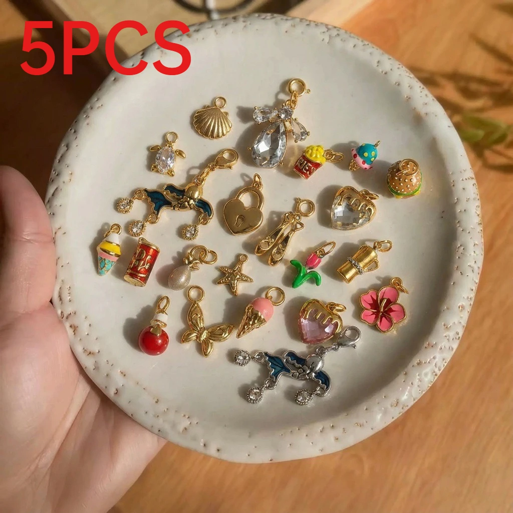 5Pcs Enamel Food Charms Ice Cream Heart Stainless Steel Pendants DIY Jewelry Making Accessories
5Pcs Enamel Food Charms Ice Cream Heart Stainless Steel Pendants DIY Jewelry Making Accessories