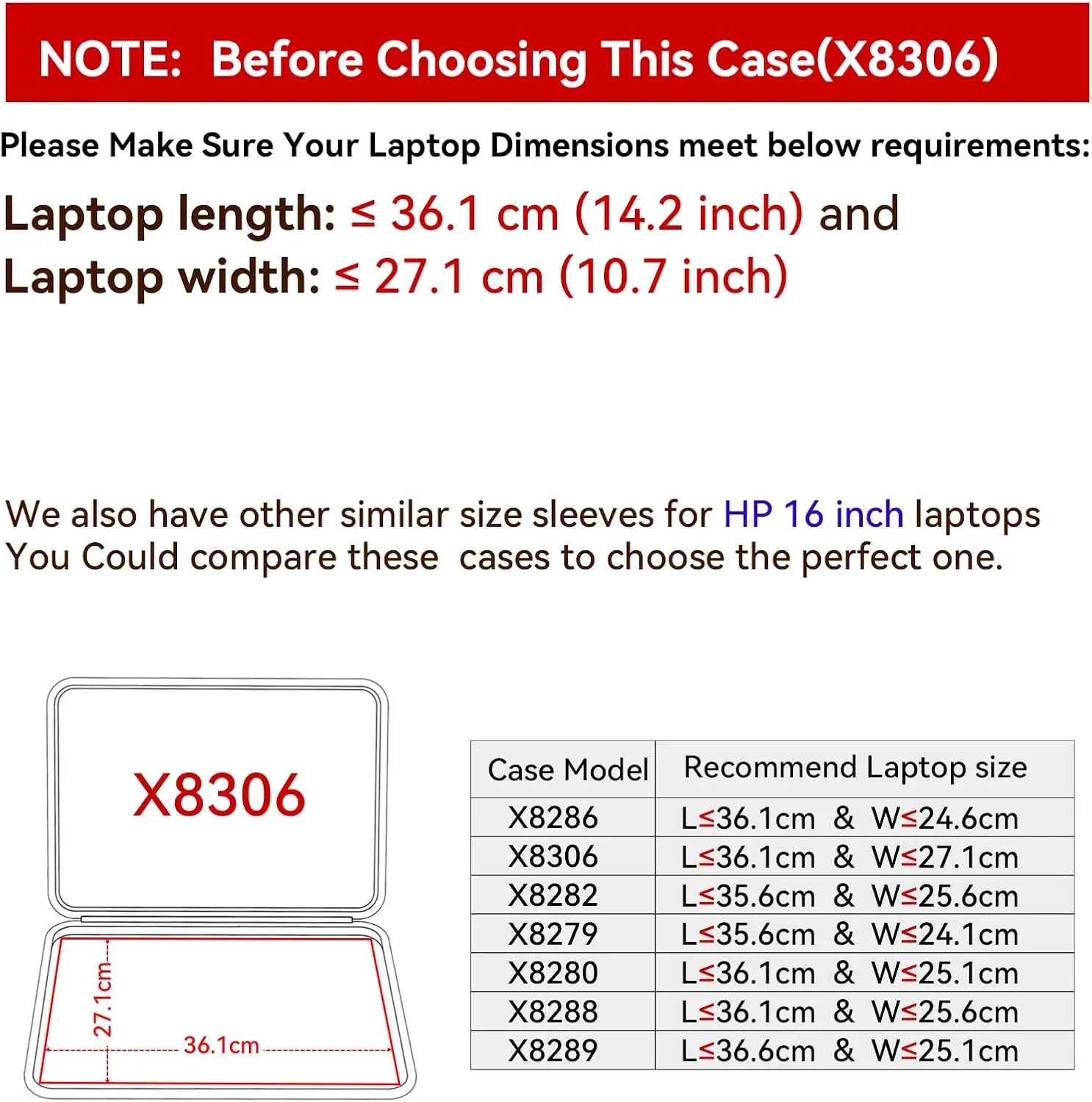 Hard EVA Protective Sleeve Compatible for OMEN Transcend 16, for 16.1-inch HP OMEN Transcend 16t-u100/u000 Case (X8306)
Hard EVA Protective Sleeve Compatible for OMEN Transcend 16, for 16.1-inch HP OMEN Transcend 16t-u100/u000 Case (X8306)