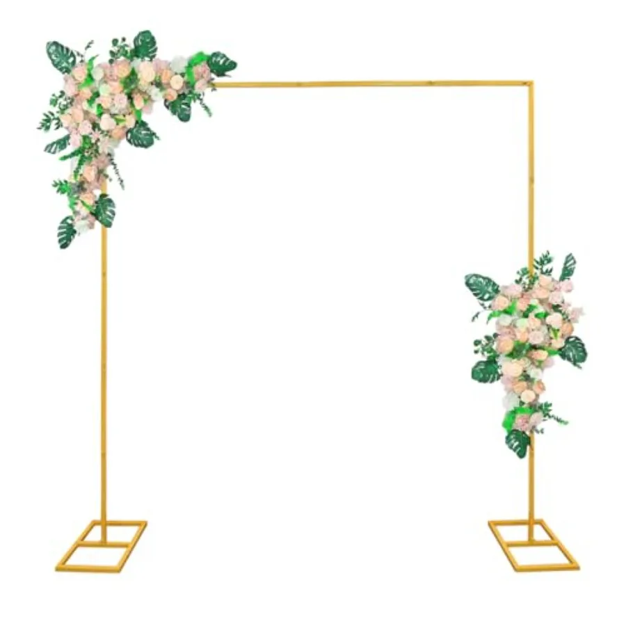 9.9FT Gold Metal Wedding Arches for Ceremony Square Balloon Arch Stand Rectangular Backdrop Stand for Anniversary Birthday Part
9.9FT Gold Metal Wedding Arches for Ceremony Square Balloon Arch Stand Rectangular Backdrop Stand for Anniversary Birthday Part