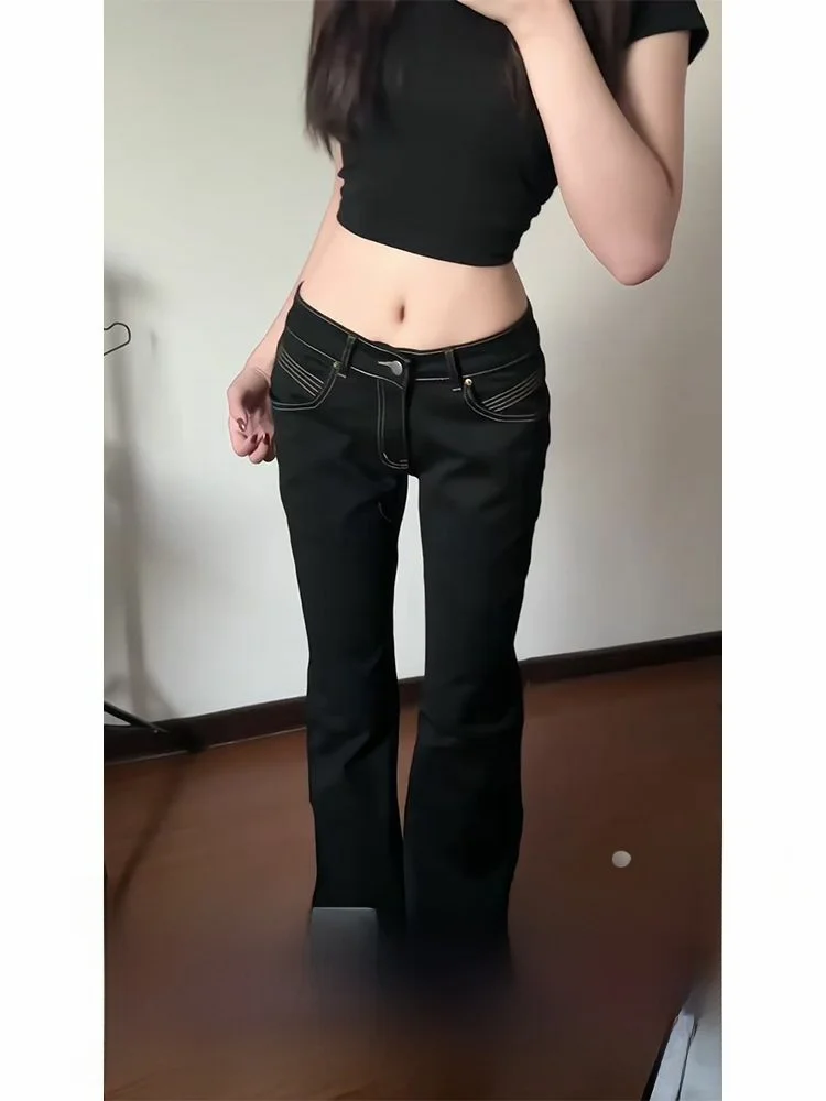 Washed Black Skinny Jeans Women's Summer Thin New Style 2026 Flared Straight Leg Pants Slimming Effect Low Waist Denim
Washed Black Skinny Jeans Women's Summer Thin New Style 2026 Flared Straight Leg Pants Slimming Effect Low Waist Denim