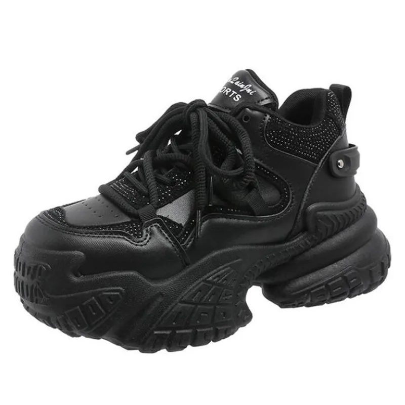 Роскошная весенне-осенняя новая женская повседневная обувь, однотонные кроссовки на платформе с противоскользящим каблуком, кроссовки Botas De Muje
Роскошная весенне-осенняя новая женская повседневная обувь, однотонные кроссовки на платформе с противоскользящим каблуком, кроссовки Botas De Muje