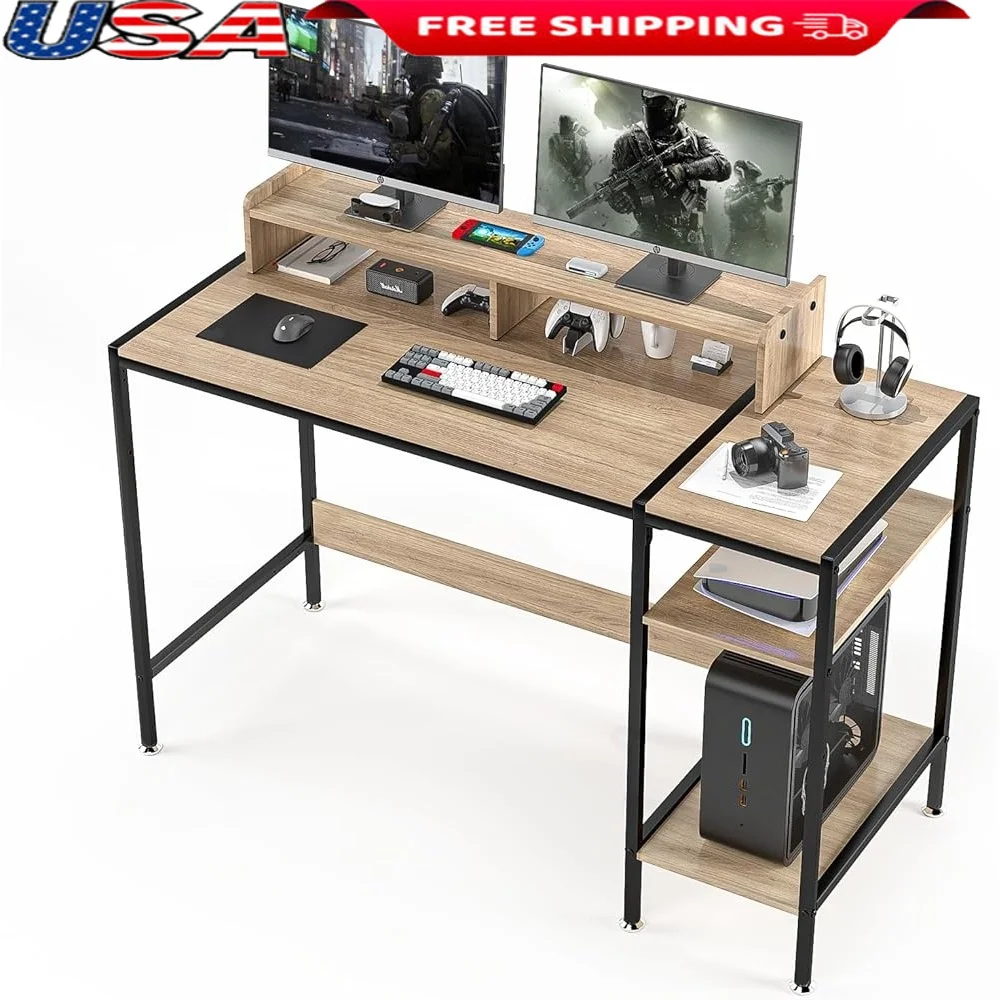 Gaming Computer Desk with Adjustable Monitor Stand Home Office Writing 2 Monitors Sturdy Reliable Design Versatile Workstation
Gaming Computer Desk with Adjustable Monitor Stand Home Office Writing 2 Monitors Sturdy Reliable Design Versatile Workstation