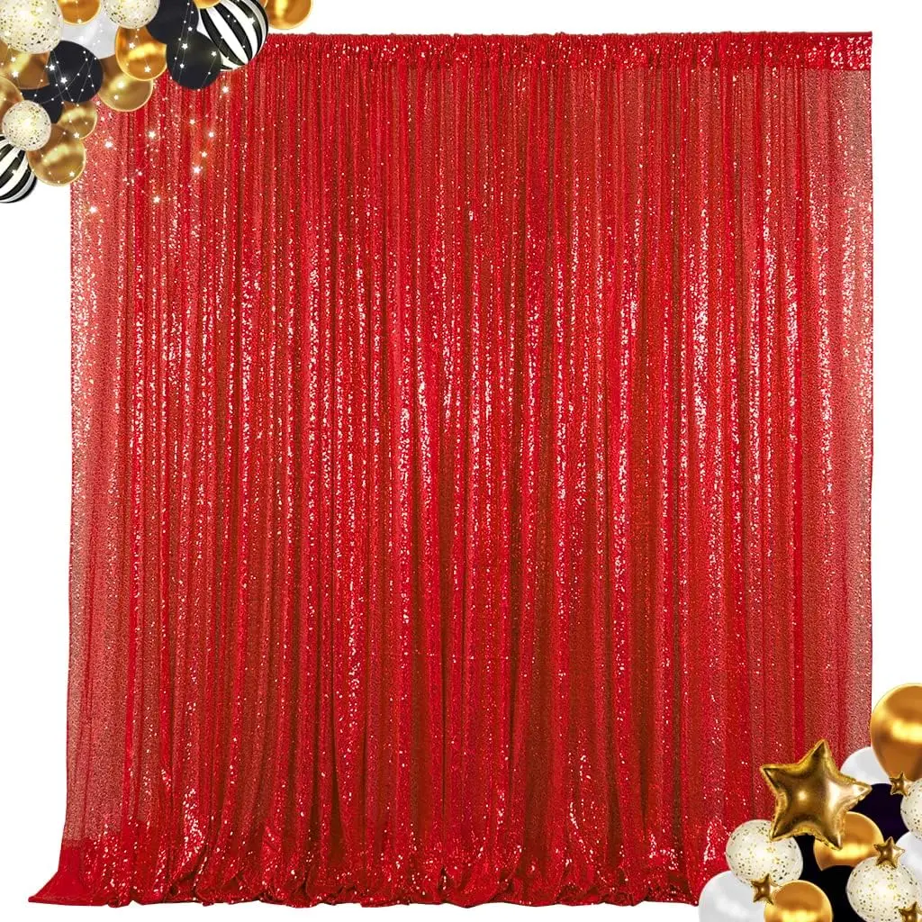 Red Sequin Backdrop Curtain,2Pcs 7ftx7ft Glitter Panels for Birthday Party Baby Shower Wedding Christmas Thanksgiving Holiday Fe
Red Sequin Backdrop Curtain,2Pcs 7ftx7ft Glitter Panels for Birthday Party Baby Shower Wedding Christmas Thanksgiving Holiday Fe