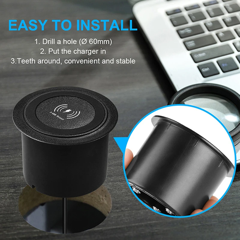 Universal Pop-up Desktop Embedded Fast Wireless Charger With USB Port For Iphone Xiaomi Smartphone
Universal Pop-up Desktop Embedded Fast Wireless Charger With USB Port For Iphone Xiaomi Smartphone