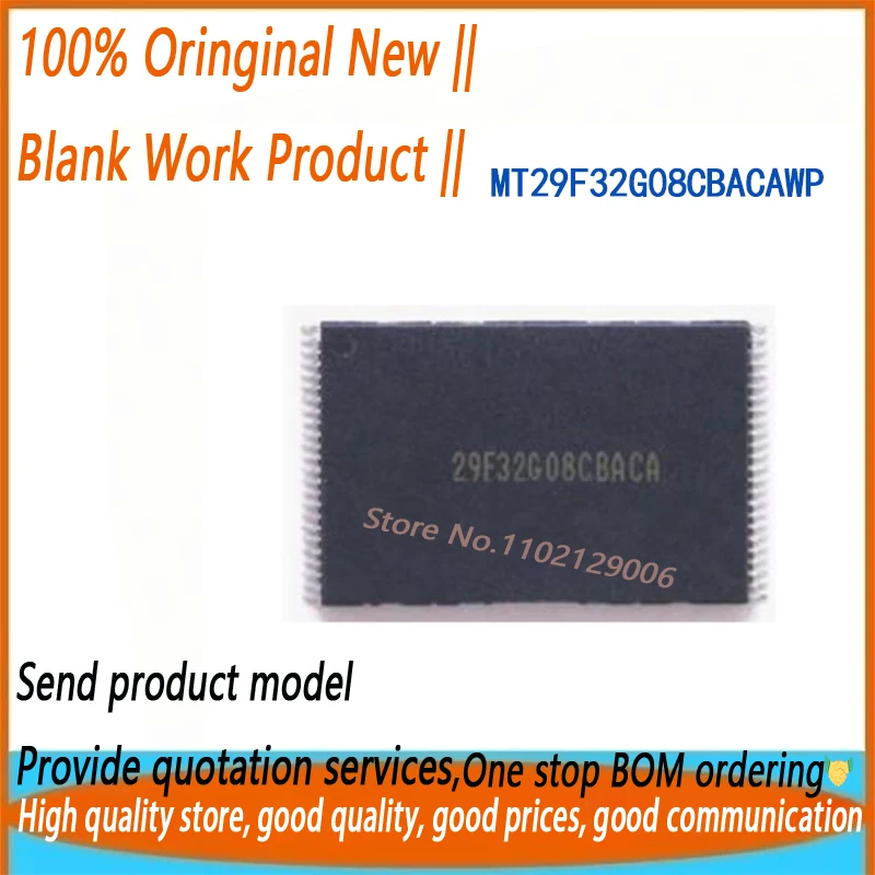 2PCS/LOT NEW 29F32G08CBACA MT29F32G08CBACA MT29F32G08CBACAWP:C MT29F32G08 TSOP48
2PCS/LOT NEW 29F32G08CBACA MT29F32G08CBACA MT29F32G08CBACAWP:C MT29F32G08 TSOP48