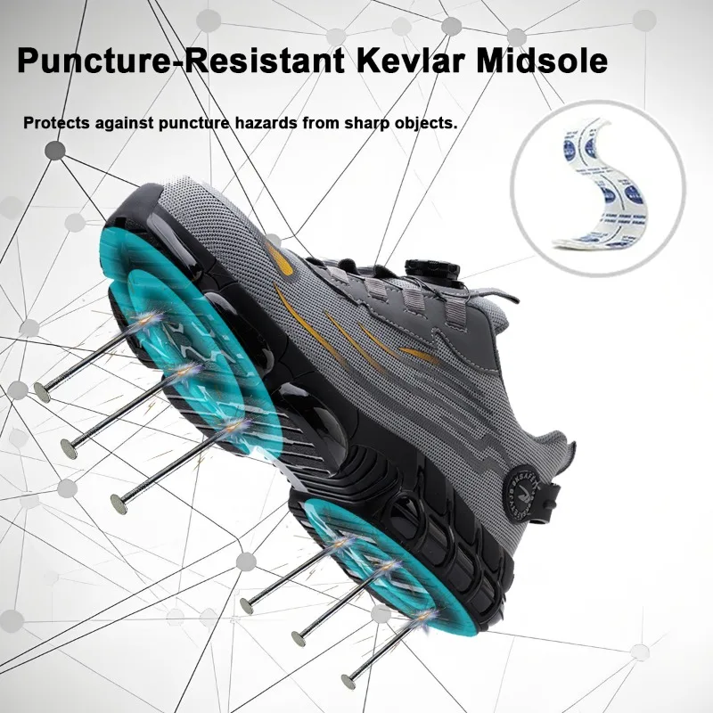 Indestructible Steel Toe Work Shoes for Men Women Rotating Button Safety Shoes Lightweight Construction Work Safety Shoes
Indestructible Steel Toe Work Shoes for Men Women Rotating Button Safety Shoes Lightweight Construction Work Safety Shoes