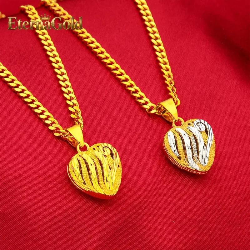 EternaGold 24K Gold AU999 Women Heart Hollow Necklace - Premium hollow craft, timeless heart, vibrant for young women
EternaGold 24K Gold AU999 Women Heart Hollow Necklace - Premium hollow craft, timeless heart, vibrant for young women
