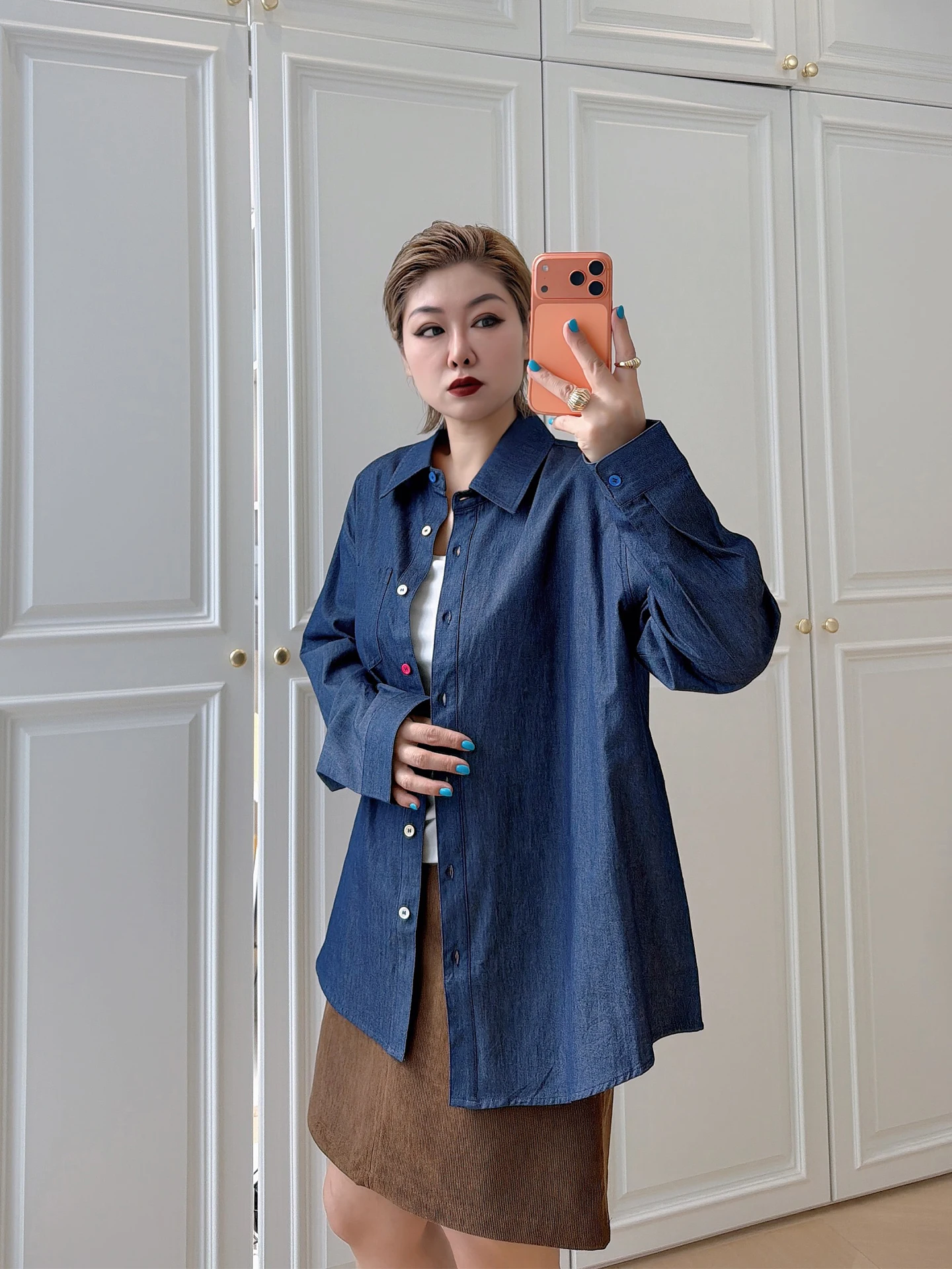 Casual Loose Women's Shirt Large Size Vintage Lazy 200 Pounds Fat MM Commute Versatile Top Simple Design Korean Style Long Sl...
Casual Loose Women's Shirt Large Size Vintage Lazy 200 Pounds Fat MM Commute Versatile Top Simple Design Korean Style Long Sl...