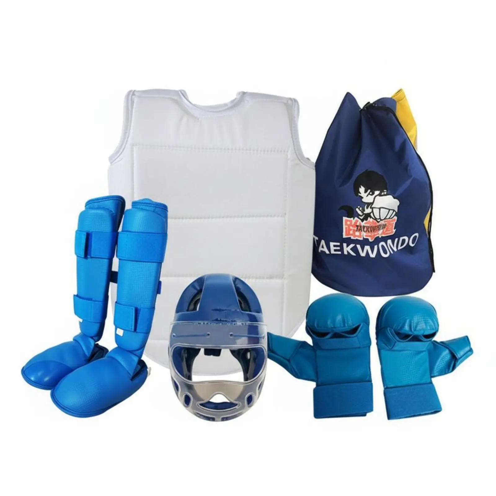 5 Pieces Karate Protection Kit Shock-Absorbent Absorption Head, Hand, and Foot Guard Bundle Thickened Padding Adjustable Fit
5 Pieces Karate Protection Kit Shock-Absorbent Absorption Head, Hand, and Foot Guard Bundle Thickened Padding Adjustable Fit