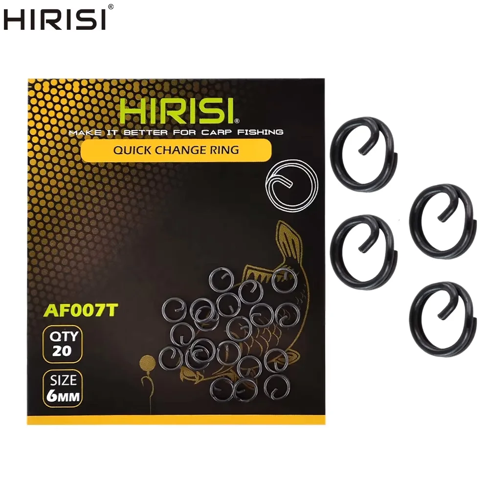 Hirisi 20pcs Carp fishing split rings Double Snap Loop Lure Connectors for carp fishing accessories AF007T
Hirisi 20pcs Carp fishing split rings Double Snap Loop Lure Connectors for carp fishing accessories AF007T