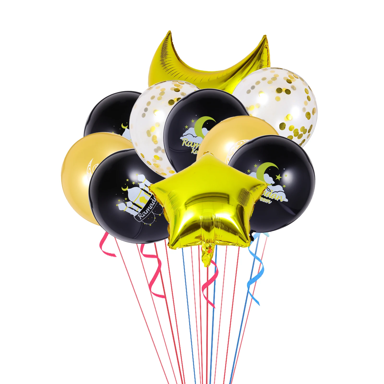10 Pcs Stars Moons Balloons Lightweight Emulsion Theme Black Eid Mubarak Decorations Festive Photo Props Uniform
10 Pcs Stars Moons Balloons Lightweight Emulsion Theme Black Eid Mubarak Decorations Festive Photo Props Uniform