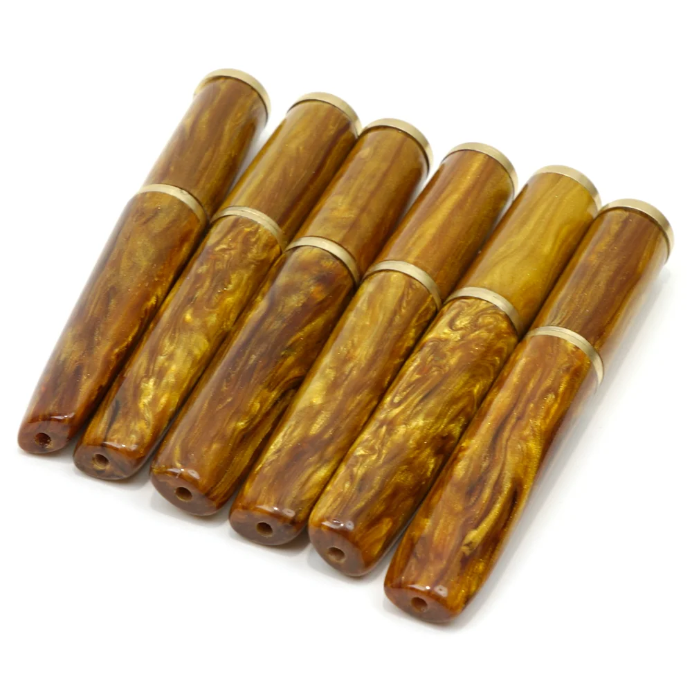 Luxury Gold Swirl Resin Pipe Filter Mouthpiece - Detachable Brass Accent Tobacco Pipe Accessory
Luxury Gold Swirl Resin Pipe Filter Mouthpiece - Detachable Brass Accent Tobacco Pipe Accessory