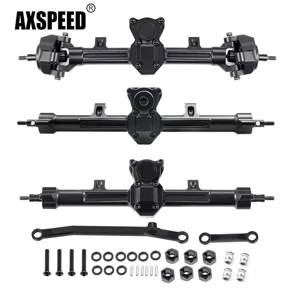AXSPEED Front / Middle / Rear Alu Alloy Portal Axle for Axial SCX24 Deadbolt Wrangler C10 Gladiator Bronco 1/24 RC Car 6x6 Parts
AXSPEED Front / Middle / Rear Alu Alloy Portal Axle for Axial SCX24 Deadbolt Wrangler C10 Gladiator Bronco 1/24 RC Car 6x6 Parts