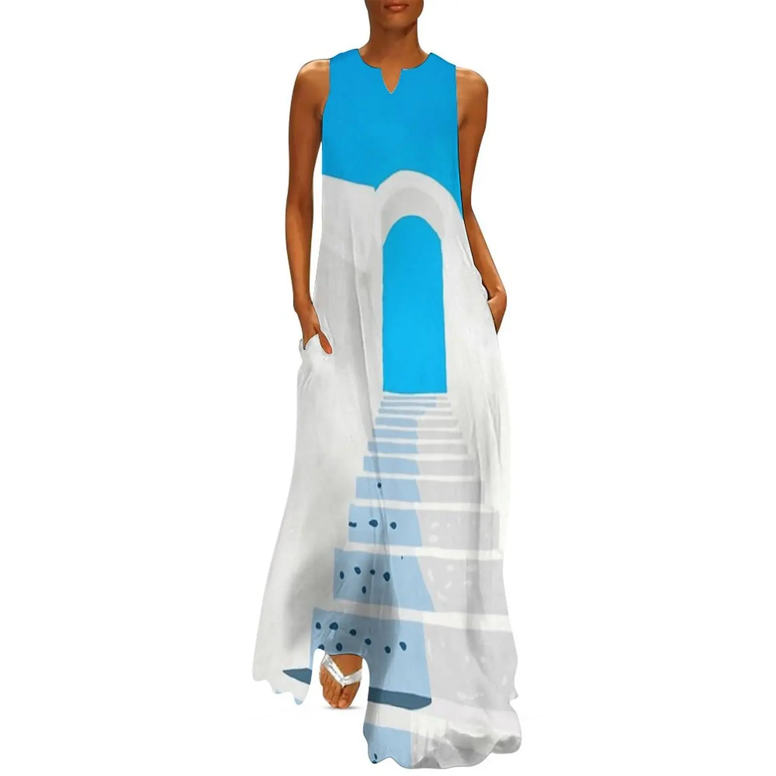 Trust Your Journey Summer in Santorini Greece Travel Minimalistic Scandinavian Architecture Building Long Dress
Trust Your Journey Summer in Santorini Greece Travel Minimalistic Scandinavian Architecture Building Long Dress