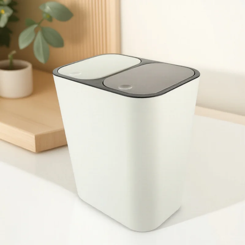 Double-Grid Press Type Waste Storage Basket Large Capacity Household Trash Can Plastic Garbage Recycling Container for Home
Double-Grid Press Type Waste Storage Basket Large Capacity Household Trash Can Plastic Garbage Recycling Container for Home