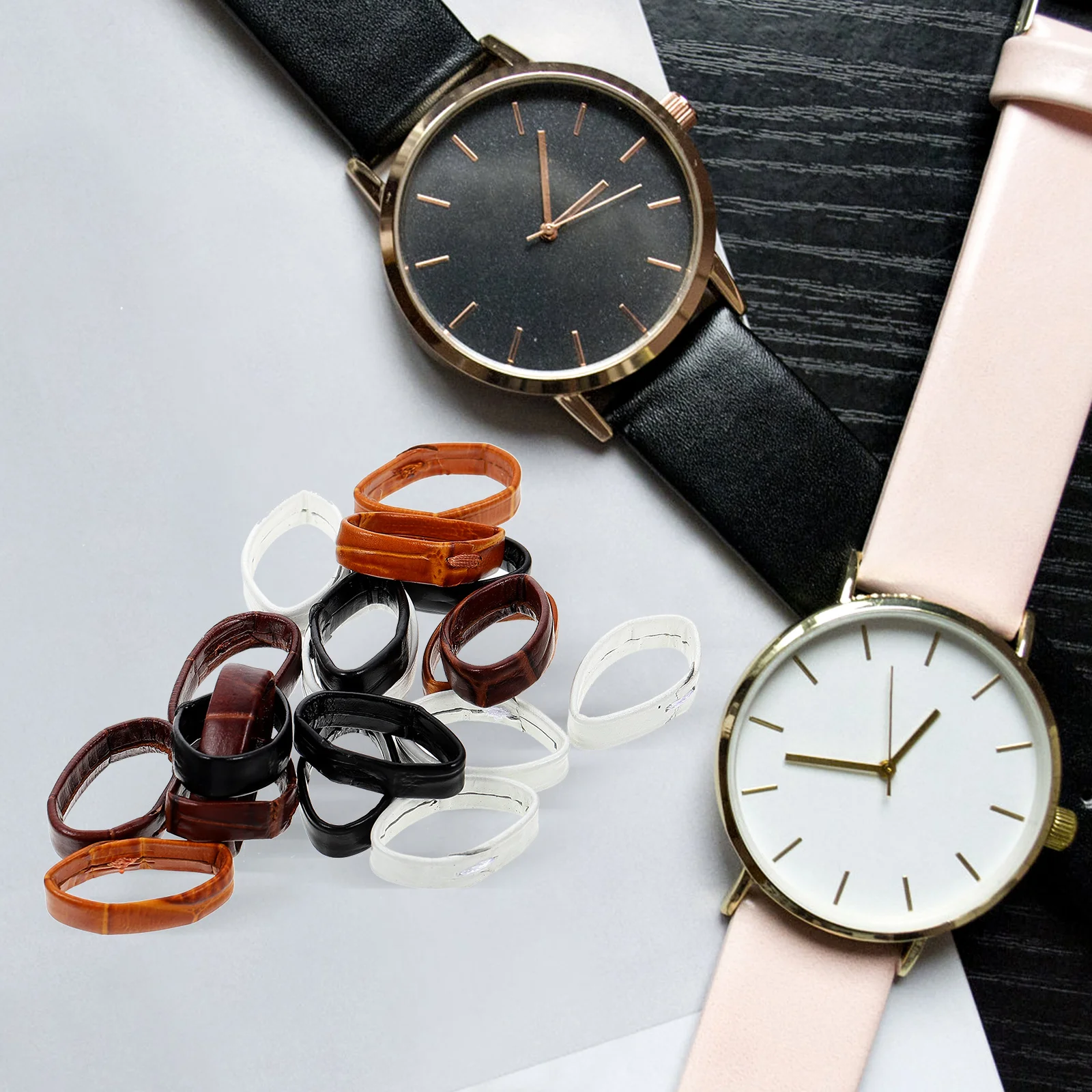 20Pcs Smooth Surface Leather Watch Band Rings Replacement Watch Strap Loops Watch Parts
20Pcs Smooth Surface Leather Watch Band Rings Replacement Watch Strap Loops Watch Parts
