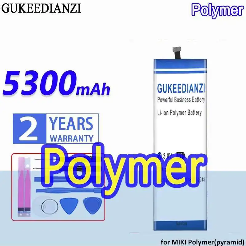 Fast Charging 5300Mah Polymer Pyramid Durable For Miki Mobile Phone Battery
Fast Charging 5300Mah Polymer Pyramid Durable For Miki Mobile Phone Battery