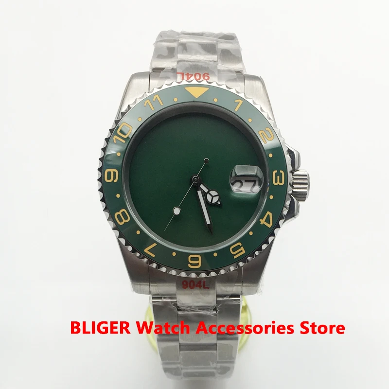 BLIGER 40mm relogio masculinoWater Resistant NH35A PT5000 Black Non-Index Automatic Men's Watch Jubilee Strap
BLIGER 40mm relogio masculinoWater Resistant NH35A PT5000 Black Non-Index Automatic Men's Watch Jubilee Strap