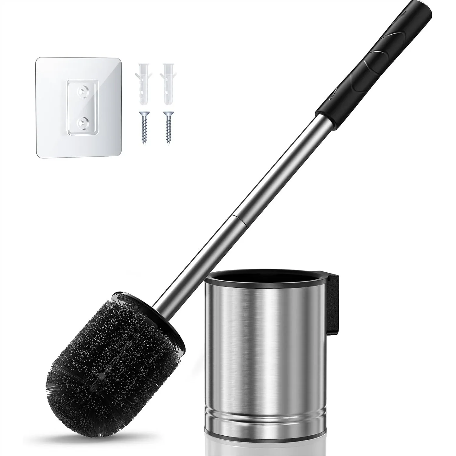 Compact Toilet Bowl Brush Set with Hidden Holder for Small Bathrooms, Apartments & RVs - Rustproof Stainless Steel Scrubber
Compact Toilet Bowl Brush Set with Hidden Holder for Small Bathrooms, Apartments & RVs - Rustproof Stainless Steel Scrubber