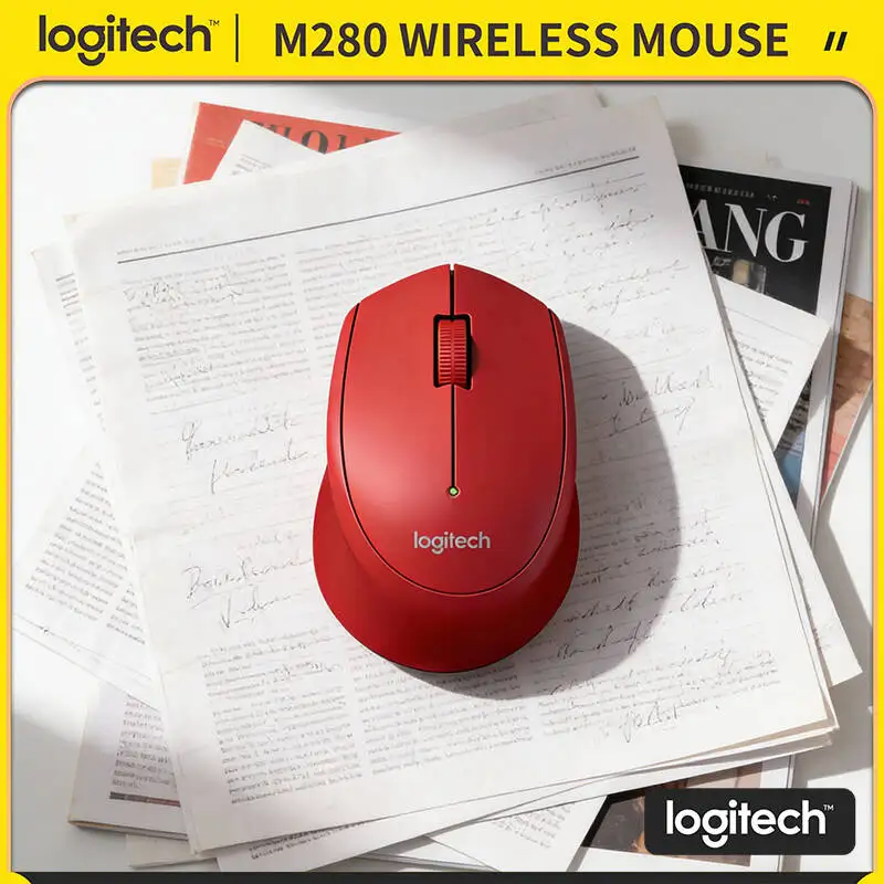Logitech M280 Wireless Optical Mouse 18-Month Battery Life 1000 DPI 10m Range for Mac Windows PC Laptop