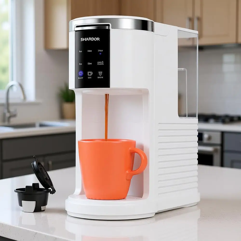 3 in 1 Coffee Maker, K Cup Compatible with Ground Coffee & Teas, Single Serve, 6-14oz Brew Sizes, 40oz Detachable Reservoir, Des
3 in 1 Coffee Maker, K Cup Compatible with Ground Coffee & Teas, Single Serve, 6-14oz Brew Sizes, 40oz Detachable Reservoir, Des