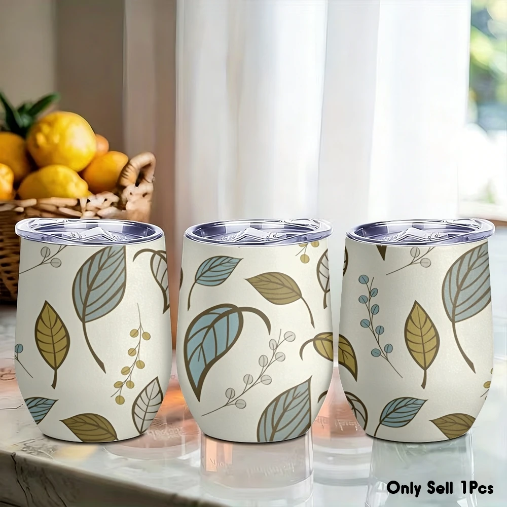 Colorful Leaf Pattern Vacuum Flasks 12oz Eggshell Cup With Lid Portable Coffee Cups Travel Household Office Drinking Mug
Colorful Leaf Pattern Vacuum Flasks 12oz Eggshell Cup With Lid Portable Coffee Cups Travel Household Office Drinking Mug