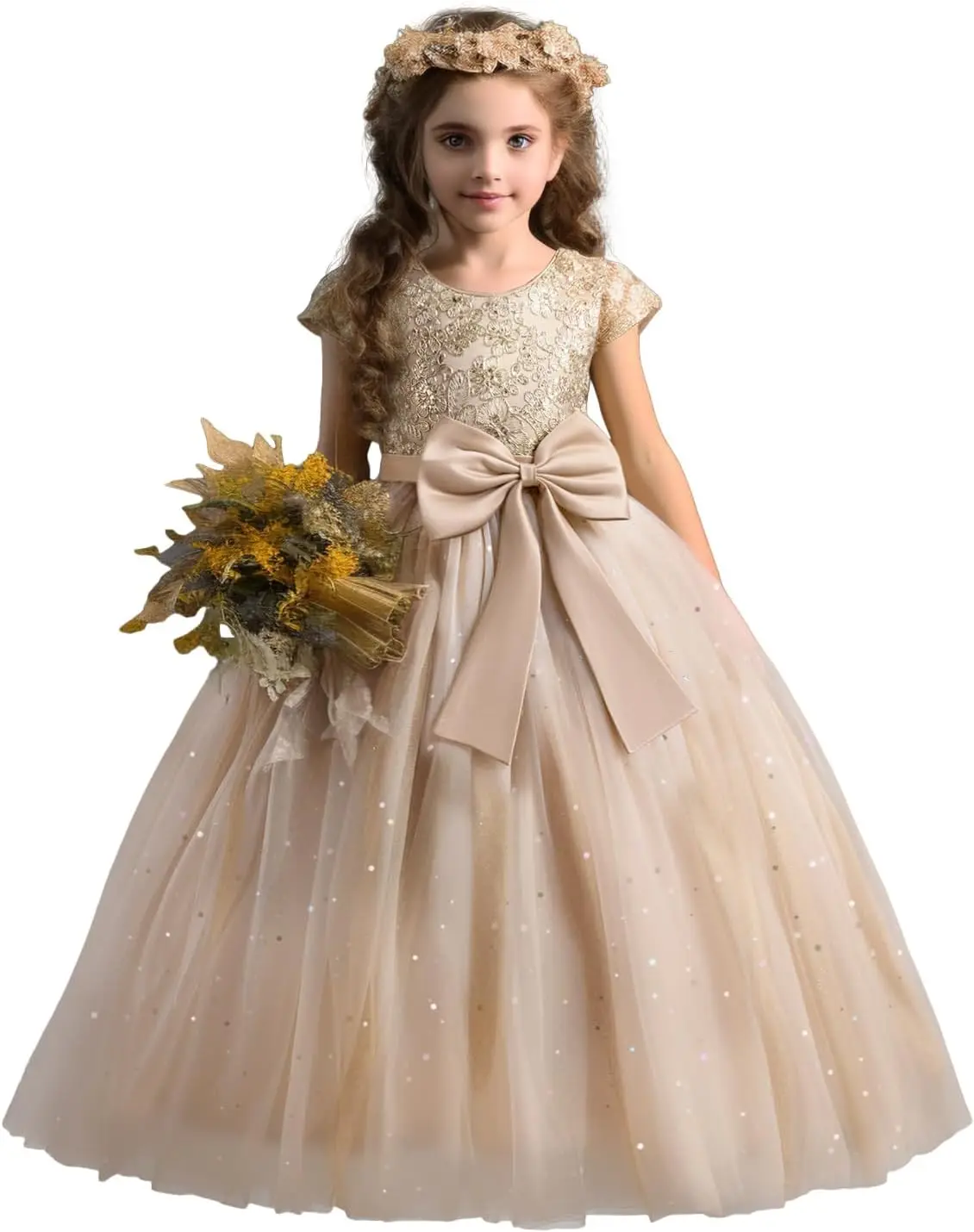 Girls Pageant Princess Flower Dress Kids Prom Puffy Ball Gowns Customized Appliques Luxury Formal First Communion Dress New
Girls Pageant Princess Flower Dress Kids Prom Puffy Ball Gowns Customized Appliques Luxury Formal First Communion Dress New