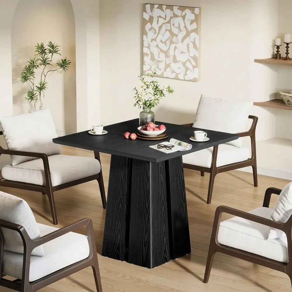 Wooden Square Dining Table 4 Sets, 31.5 Farmhouse Kitchen Table With HeavyDuty Pedestal Base, Dinner Furniture For Dining Room,
Wooden Square Dining Table 4 Sets, 31.5 Farmhouse Kitchen Table With HeavyDuty Pedestal Base, Dinner Furniture For Dining Room,