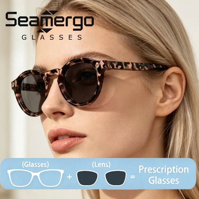 SEAMERGO Gray Lenses Reading Glasses for Women Retro Stylish Round Frame Far Sight Sunglasses Readers HD Hyperopia Eyewear
SEAMERGO Gray Lenses Reading Glasses for Women Retro Stylish Round Frame Far Sight Sunglasses Readers HD Hyperopia Eyewear