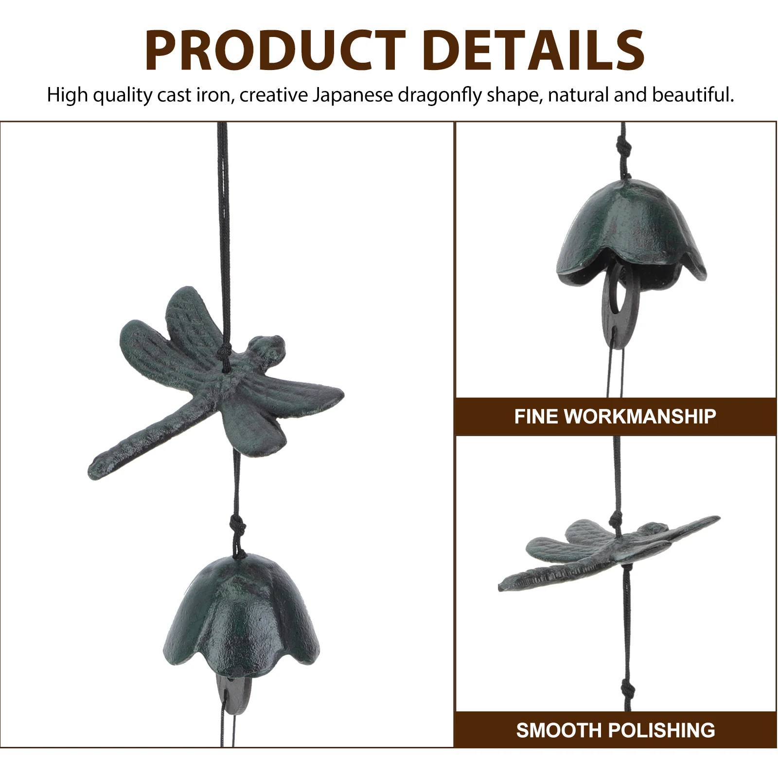 1pcs Iron Wind Chime Hanging Ornament Compact Size Balcony Yard Garden Outdoor Decor Japanese Bell Pendant
1pcs Iron Wind Chime Hanging Ornament Compact Size Balcony Yard Garden Outdoor Decor Japanese Bell Pendant