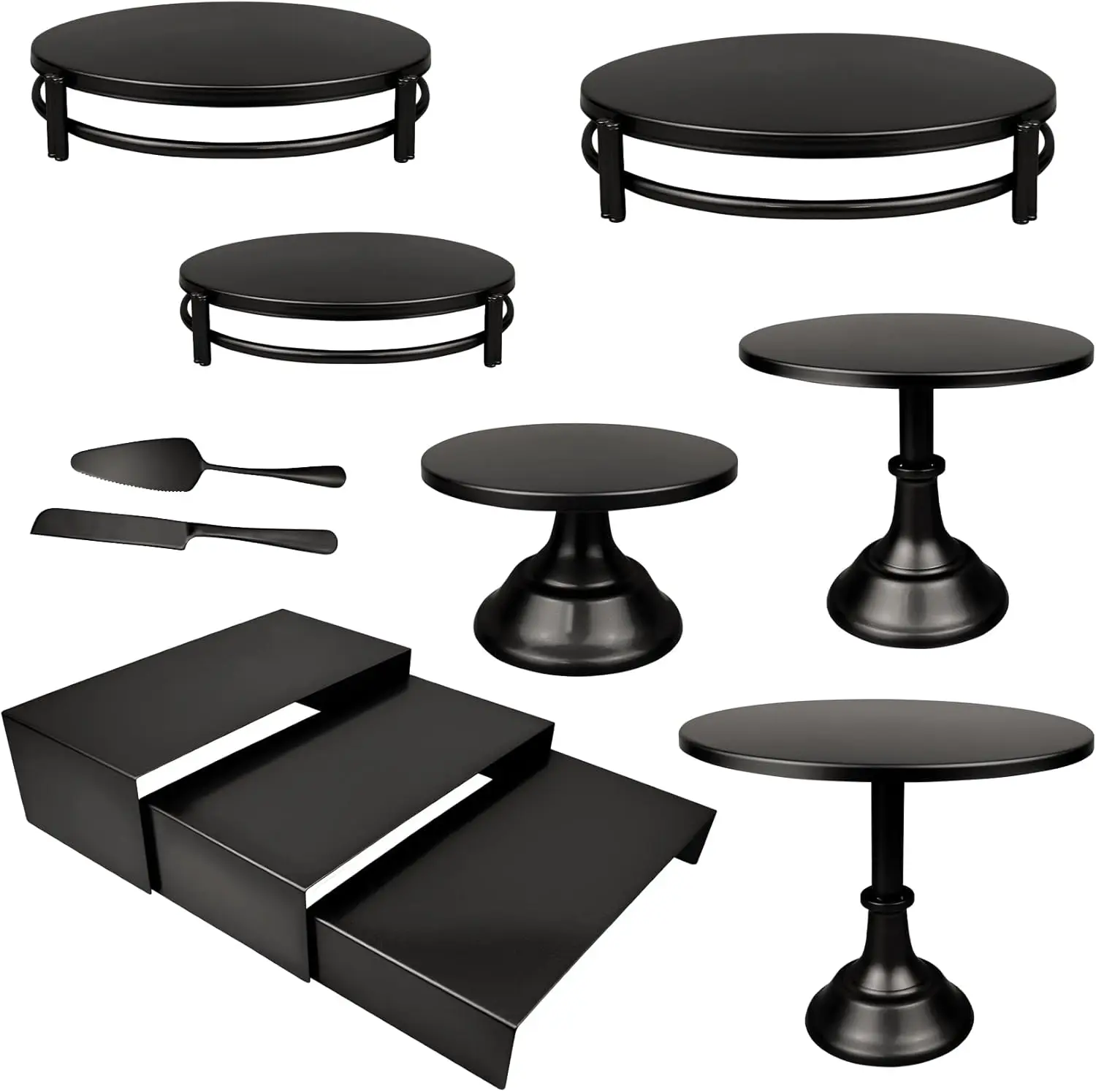 Black Cake Stand Set with Dessert Tray, Metal Cupcake Display for Elegant Dessert Tables
Black Cake Stand Set with Dessert Tray, Metal Cupcake Display for Elegant Dessert Tables