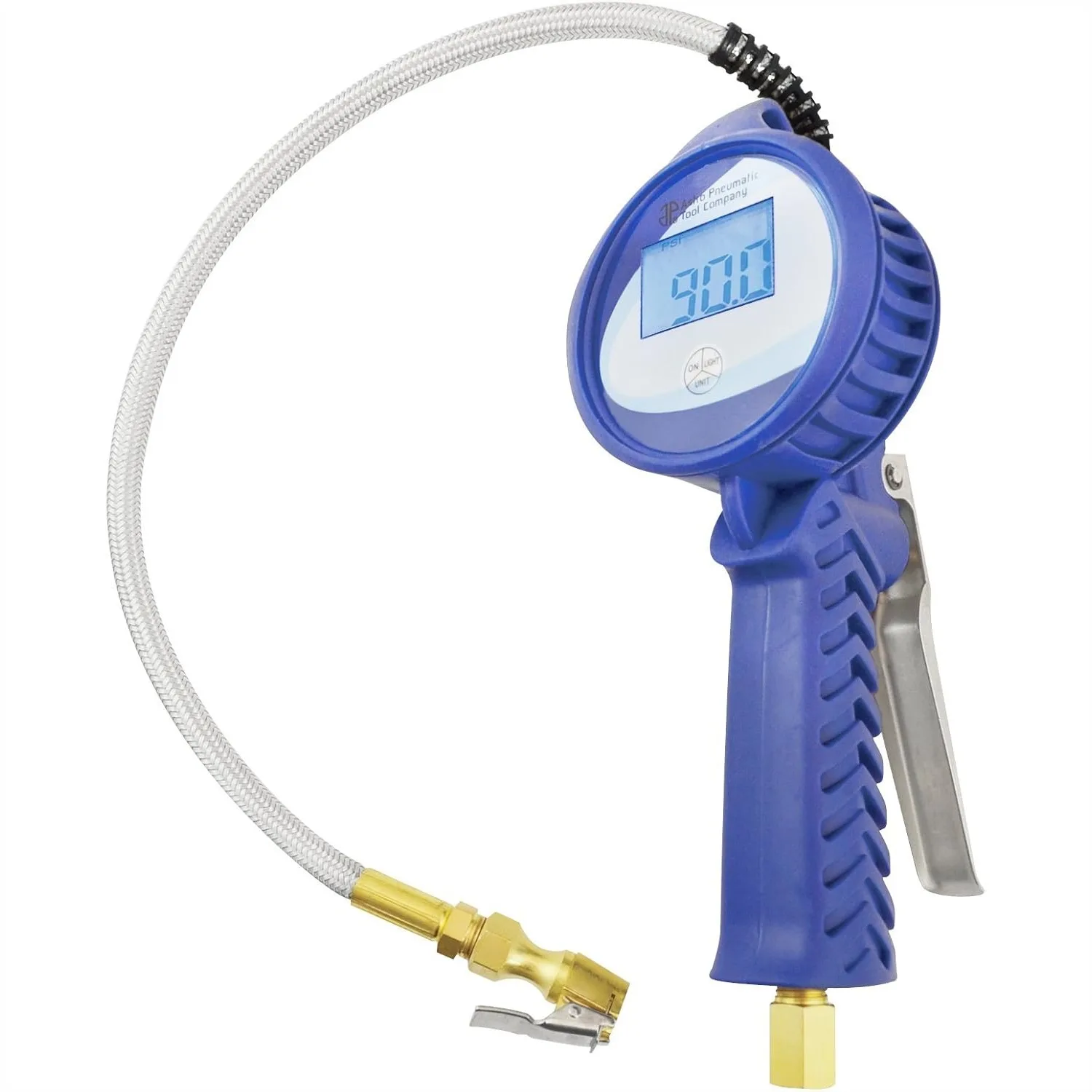 Digital Tire Inflator 3.5" with Hose, 0.1 PSI Resolution for TPMS, Dual AAA Battery, PSI/Bar/Kg Display
Digital Tire Inflator 3.5" with Hose, 0.1 PSI Resolution for TPMS, Dual AAA Battery, PSI/Bar/Kg Display