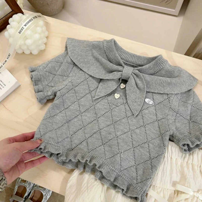 Girls' Summer Korean Style Set New College Style Baby Girl Knitted Top Puff Pants Two-Piece Set Trendy
Girls' Summer Korean Style Set New College Style Baby Girl Knitted Top Puff Pants Two-Piece Set Trendy