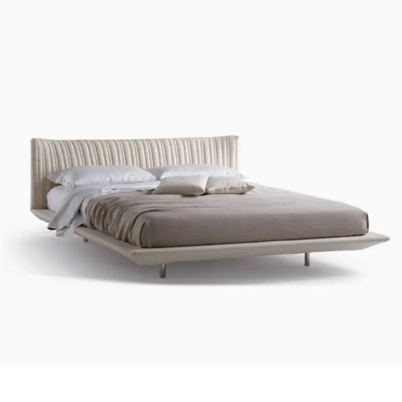 #Italian High-End Master Bedroom Cream Style Light Luxury Suspended Bed Minimalist Leather Art Up-Holstered Bed
#Italian High-End Master Bedroom Cream Style Light Luxury Suspended Bed Minimalist Leather Art Up-Holstered Bed
