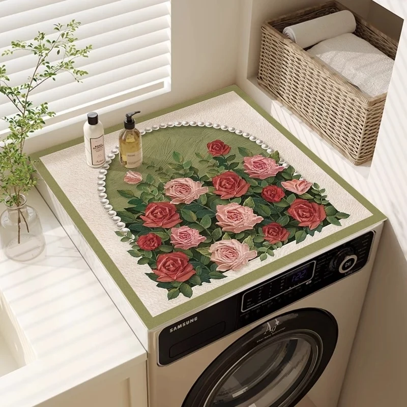 Romantic French Washing Machine Dust Pad, Floral Quick-Drying Pad, Washing Machine Cover Pad, Home Decoration
Romantic French Washing Machine Dust Pad, Floral Quick-Drying Pad, Washing Machine Cover Pad, Home Decoration