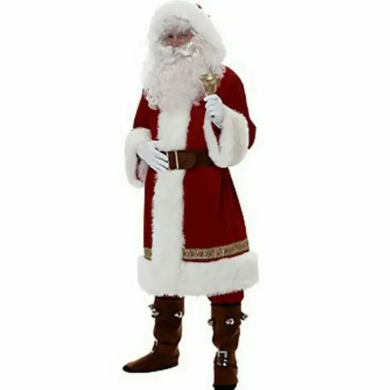 Adults 8pcs Men Christmas Santa Claus Suit Costume Cosplay Clothes Fancy Long Sleeve Christmas Suit*.1
Adults 8pcs Men Christmas Santa Claus Suit Costume Cosplay Clothes Fancy Long Sleeve Christmas Suit*.1