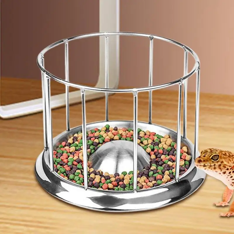 Stainless Steel Round railing shaped turtle food tray Reptile Tortoise Food Bowl Pet Feeding Dish Plate Water Decor supplies
Stainless Steel Round railing shaped turtle food tray Reptile Tortoise Food Bowl Pet Feeding Dish Plate Water Decor supplies